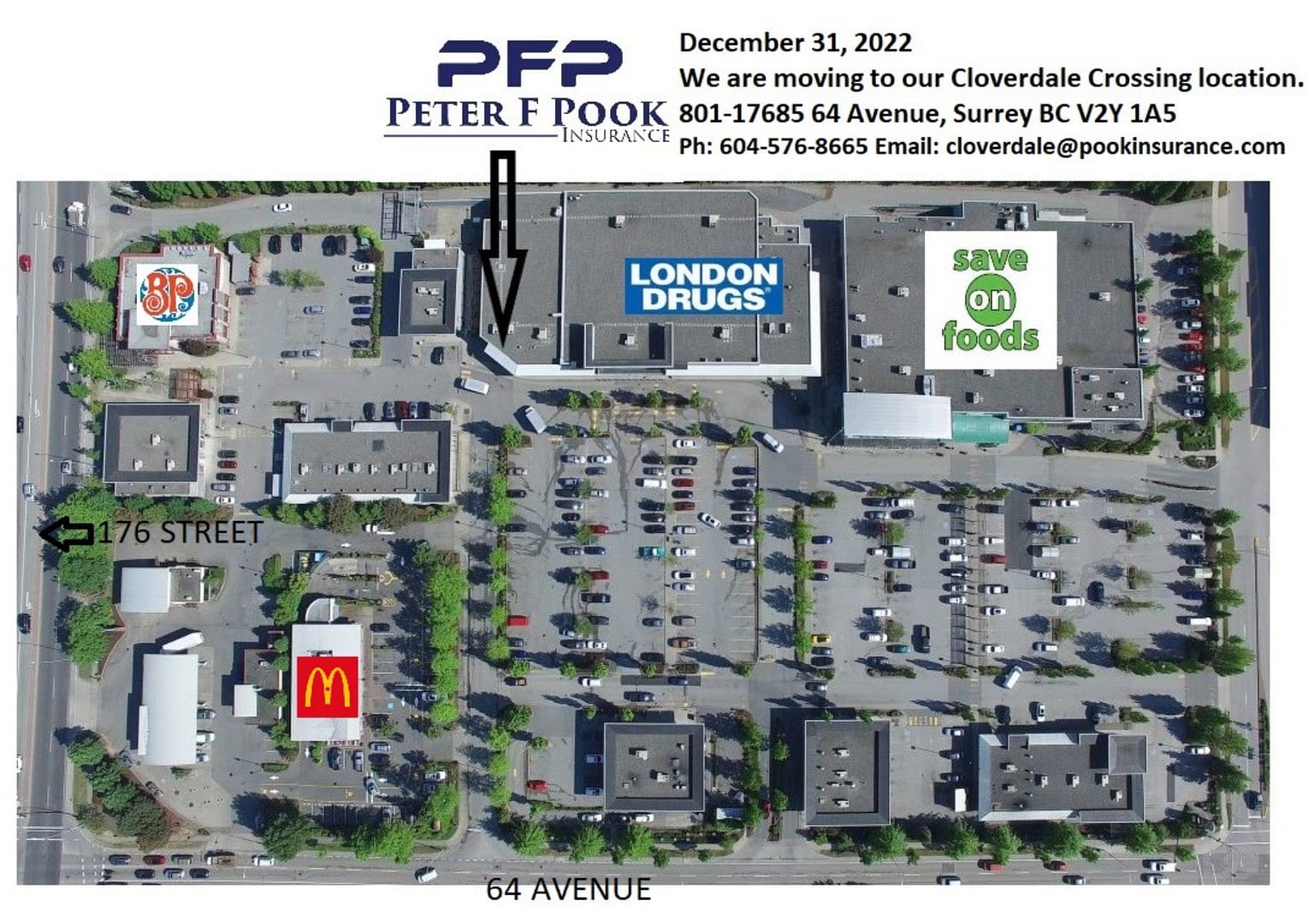 Map of Cloverdale Crossing Mall